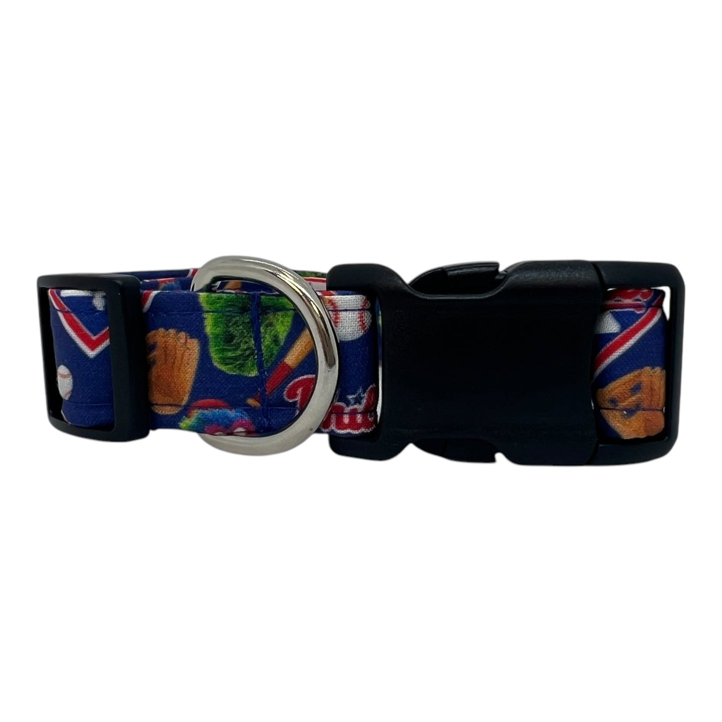 Philadelphia Phillies Baseball Dog Collar with Embellishment