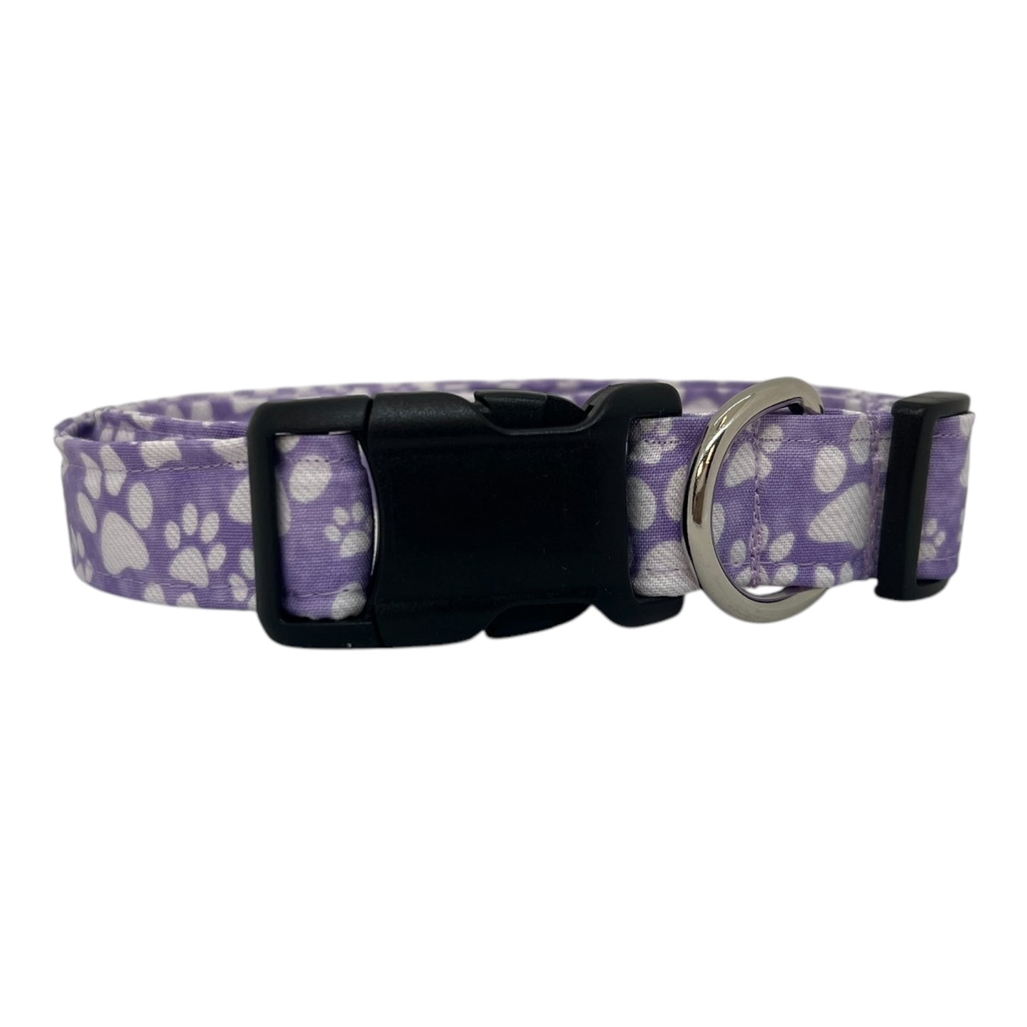 Lavender Paw Print Dog Collar