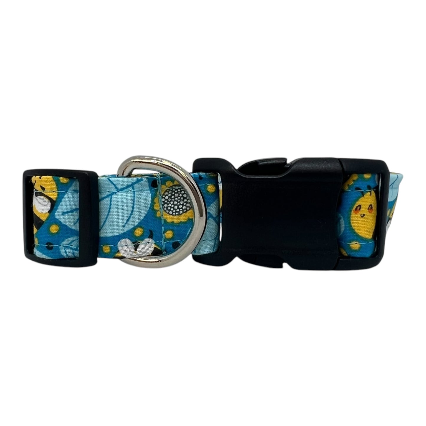 Turquoise Bee Dog Collar
