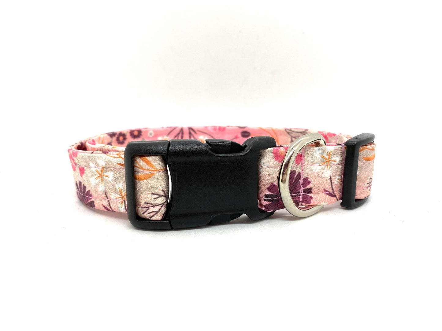 Mauve Floral Dog Collar