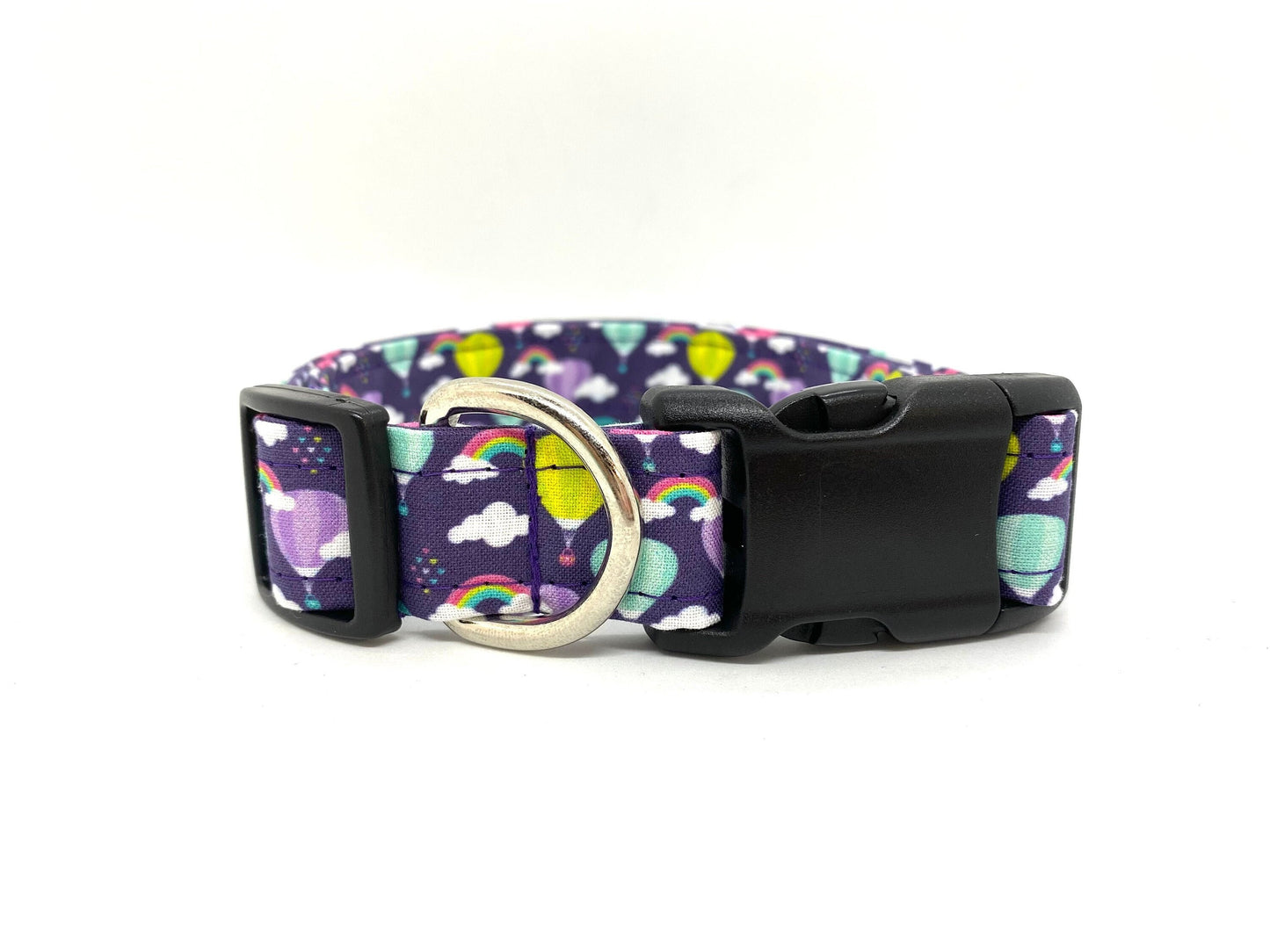 Hot Air Balloon Dog Collar with Flower