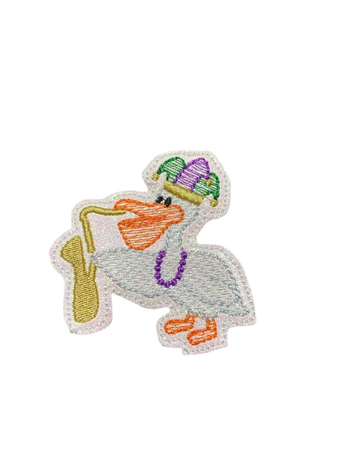 Mardi Gras Pelican Embellishment