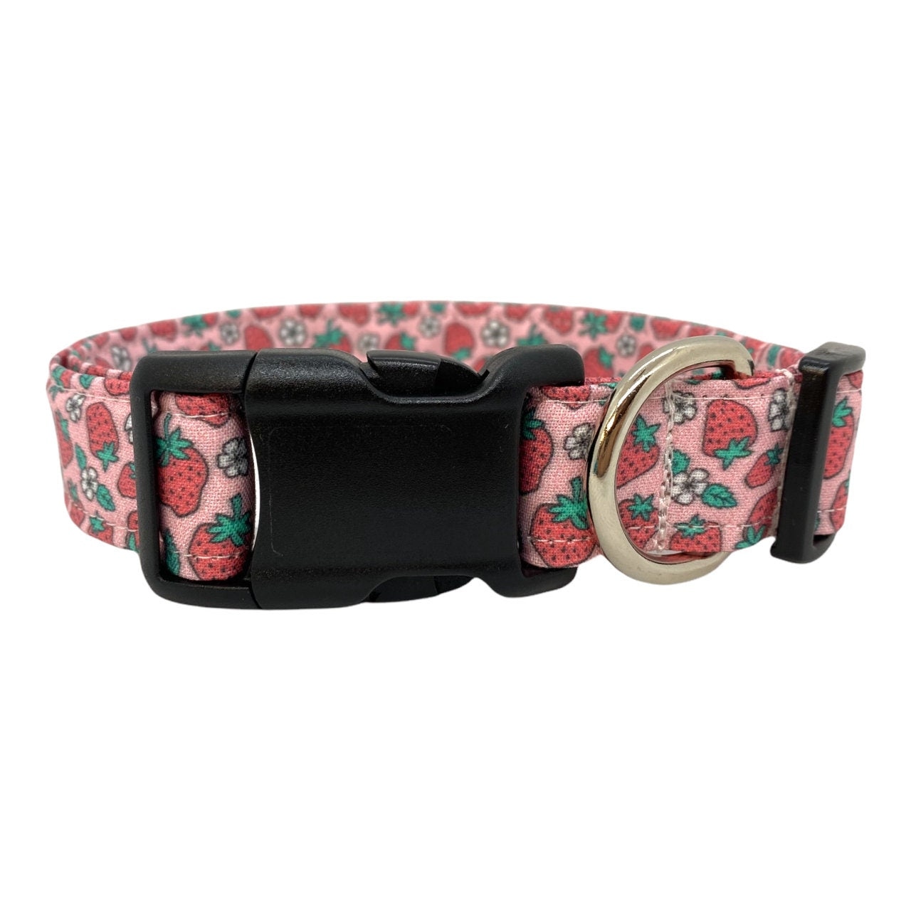 Strawberry Dog Collar with Embellishment