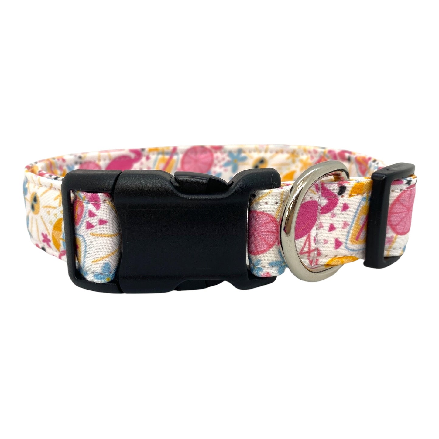Flamingo Dog Collar with Embellishment