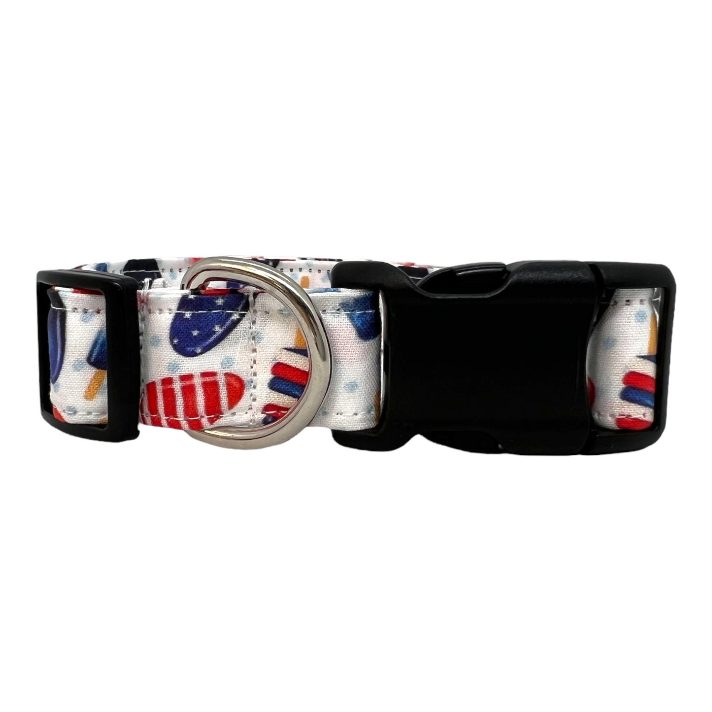 Patriotic Popsicle Dog Collar with Embellishment