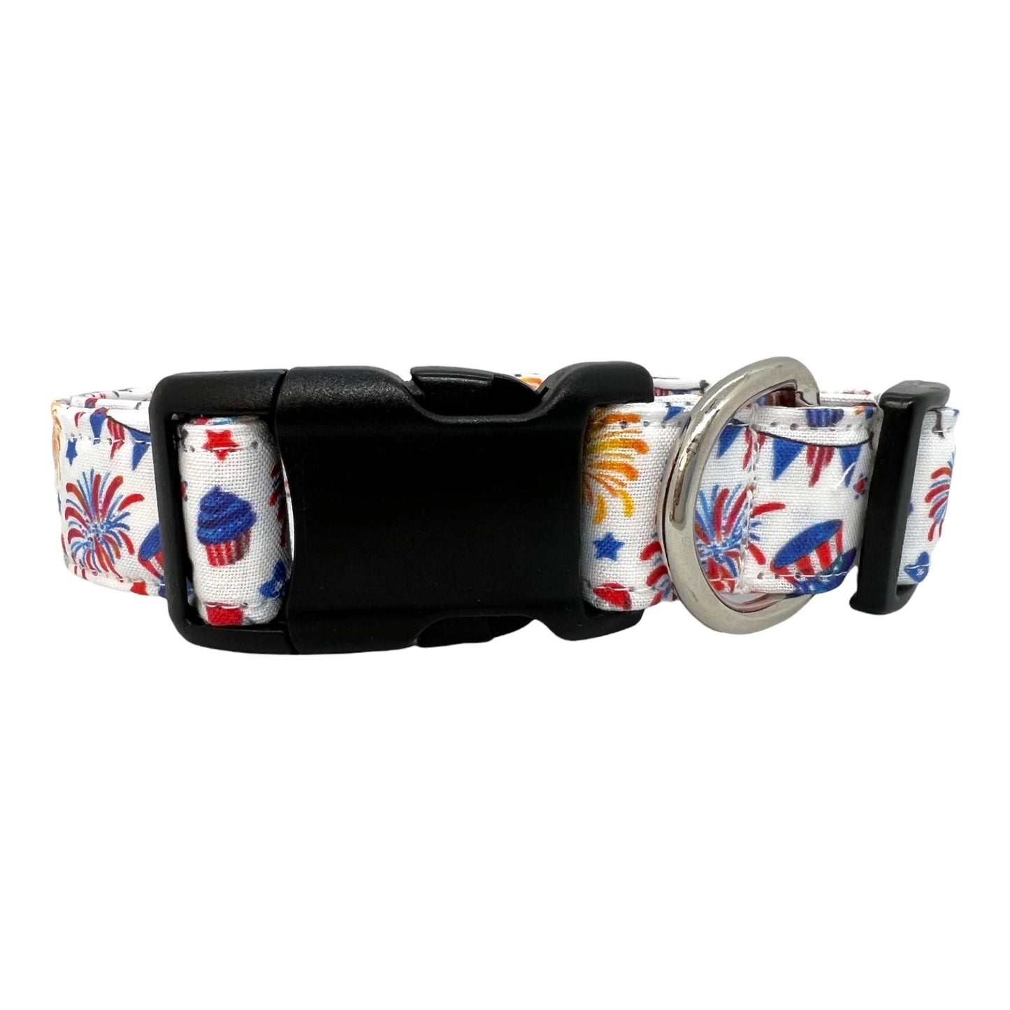 Star Spangled Patriotic 4th of July Dog Collar