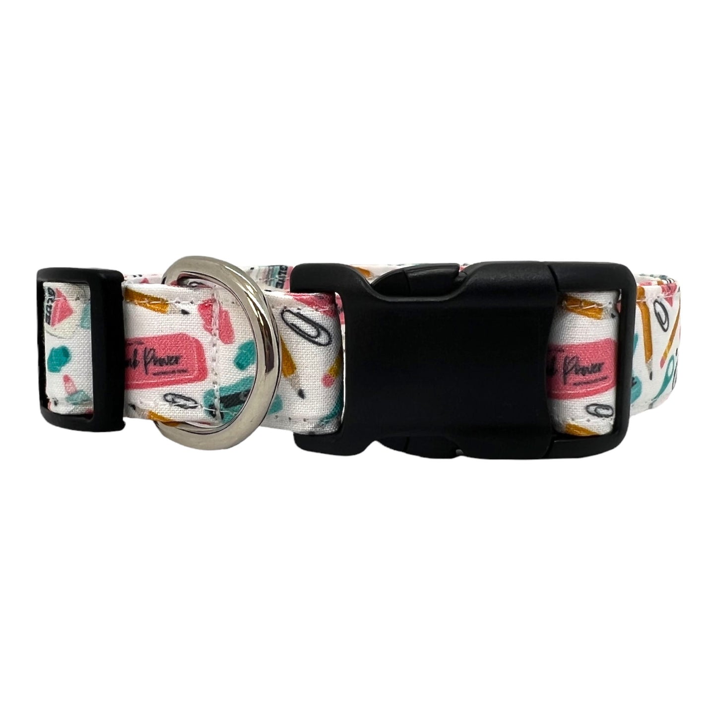 Back To School Dog Collar with Flower
