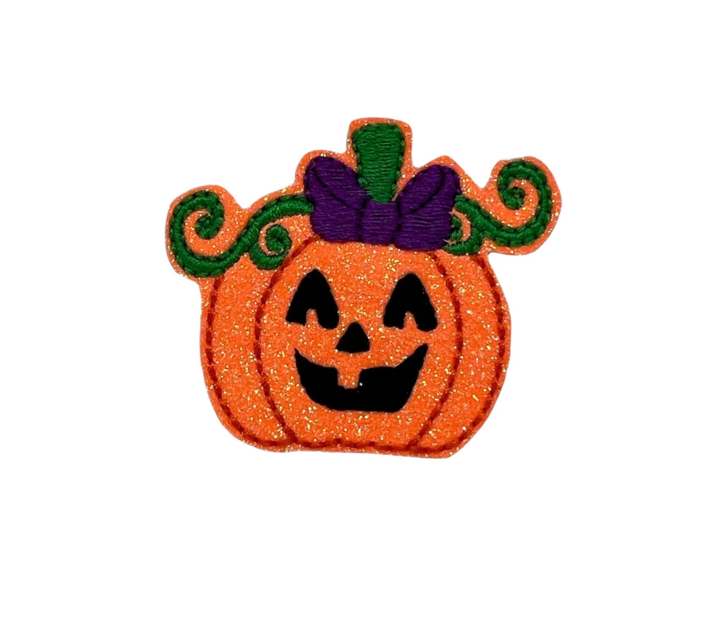 Jack-o'-Lantern Pumpkin Dog Collar Embellishment