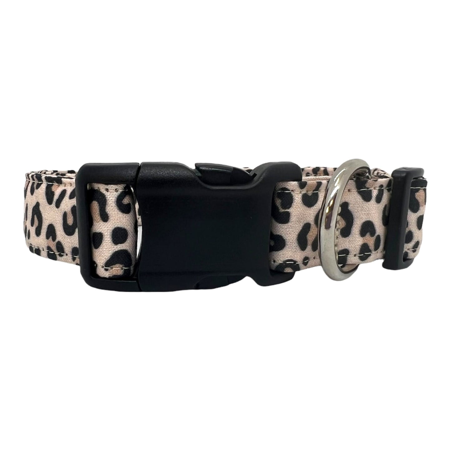 Leopard Print Dog Collar Flower