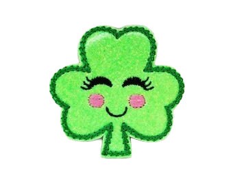 Smiling Shamrock Dog Collar Embellishment