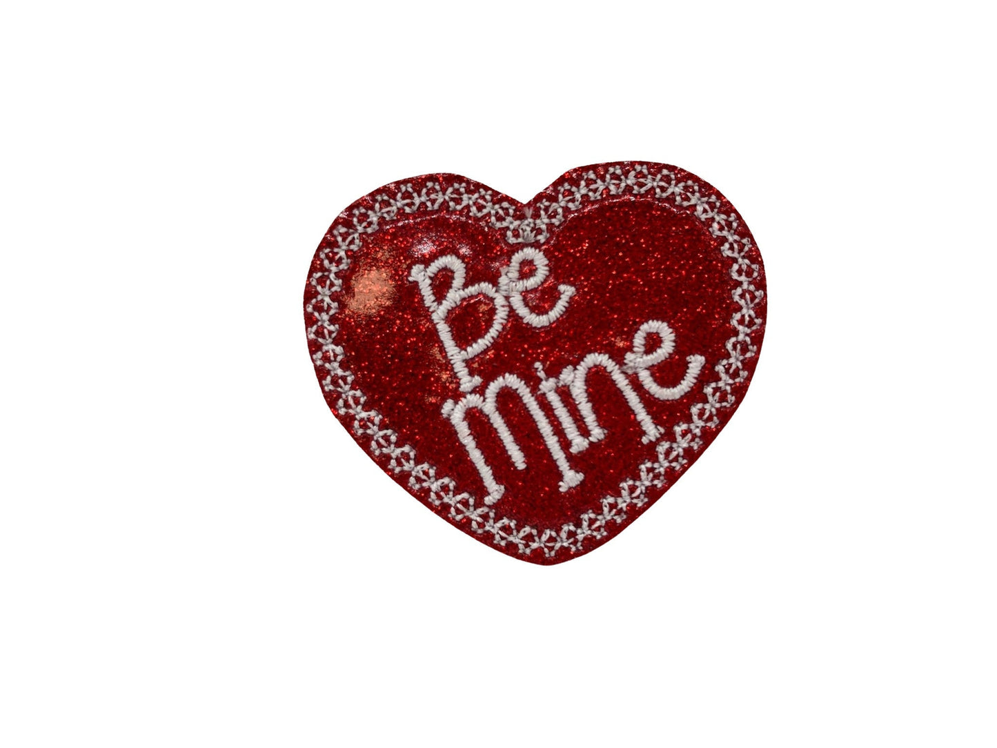 Be Mine Red Heart Dog Collar Embellishment