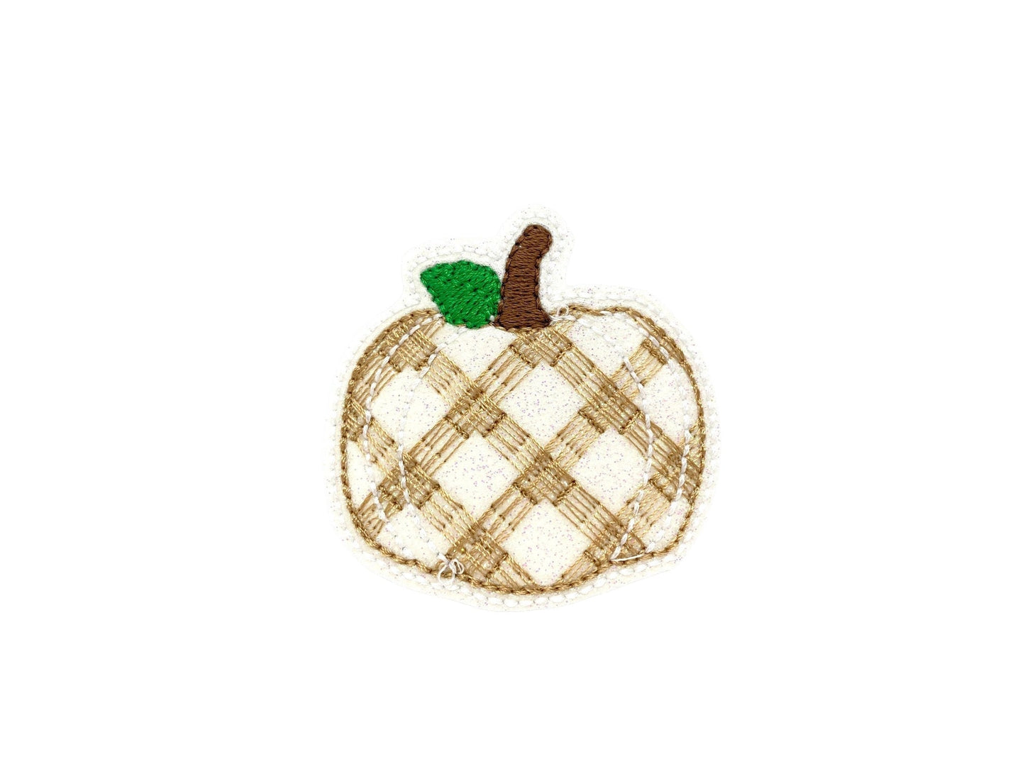 Plaid Pumpkin Embellishment