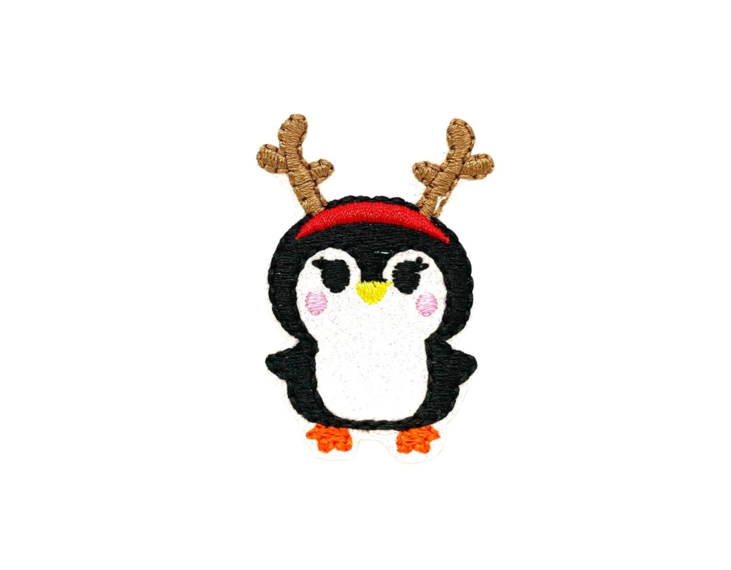 Penguin Reindeer Dog Collar Embellishment