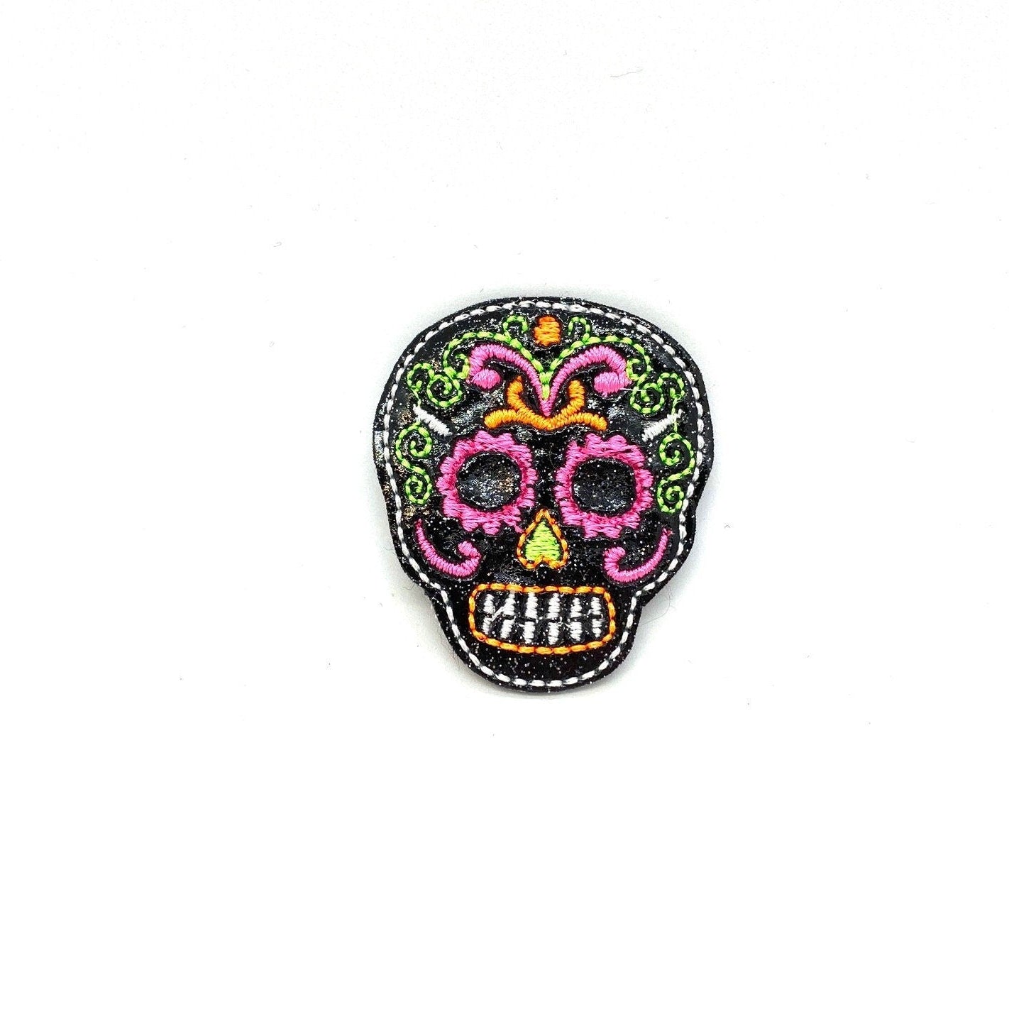 Halloween Sugar Skull Dog Collar Embellishment