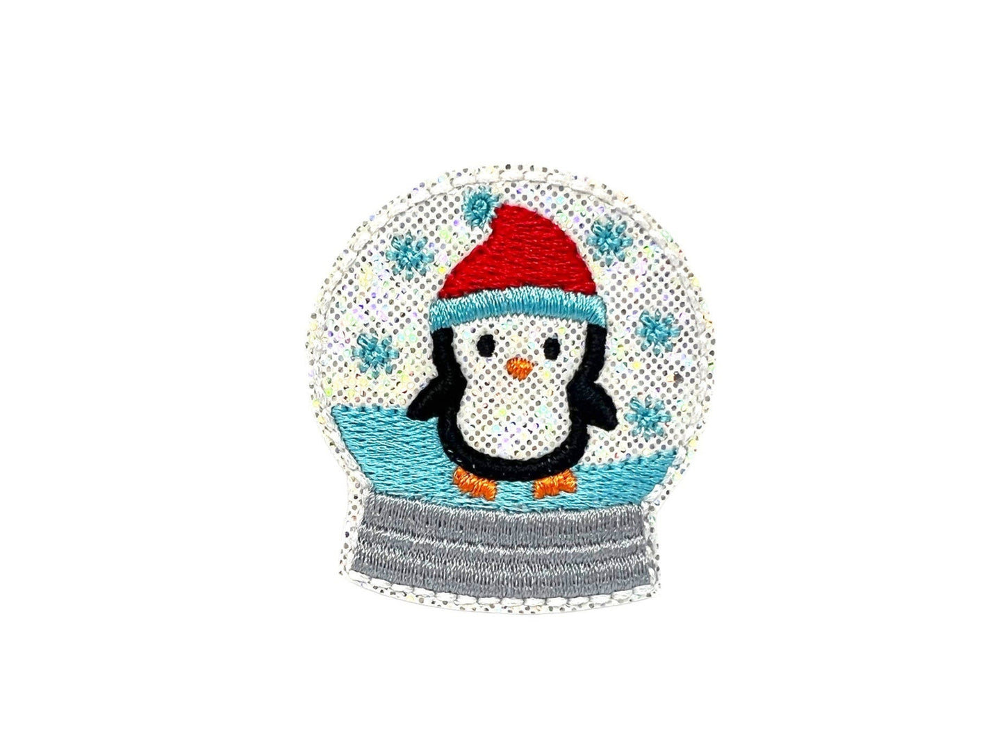 Penguin Snow Globe Dog Collar Embellishment