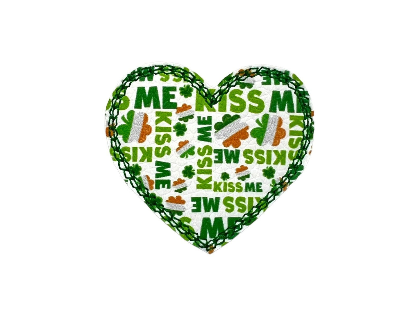 St. Patrick's Kiss Me Shamrock Collar Embellishment