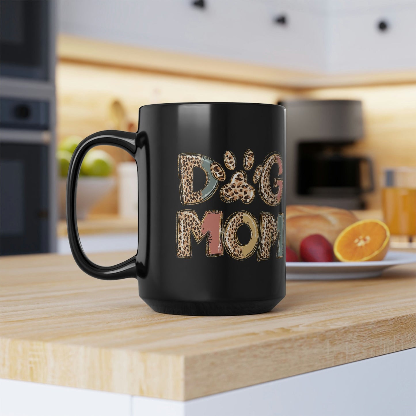 Leopard Print Dog Mom Mug