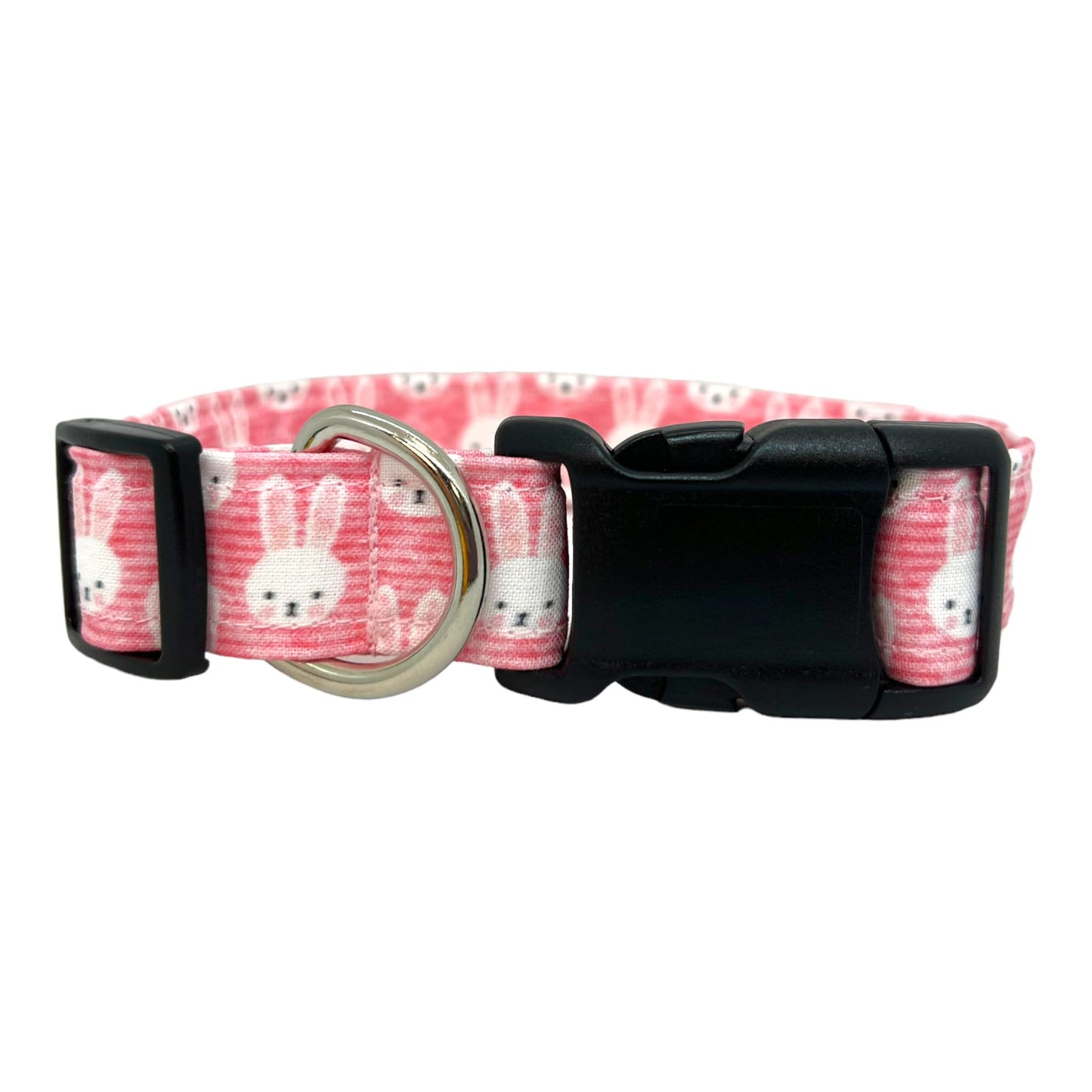 Pink Easter Bunny Dog Collar with Embellishment