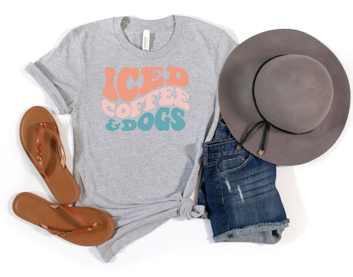 Iced Coffee and Dogs Shirt