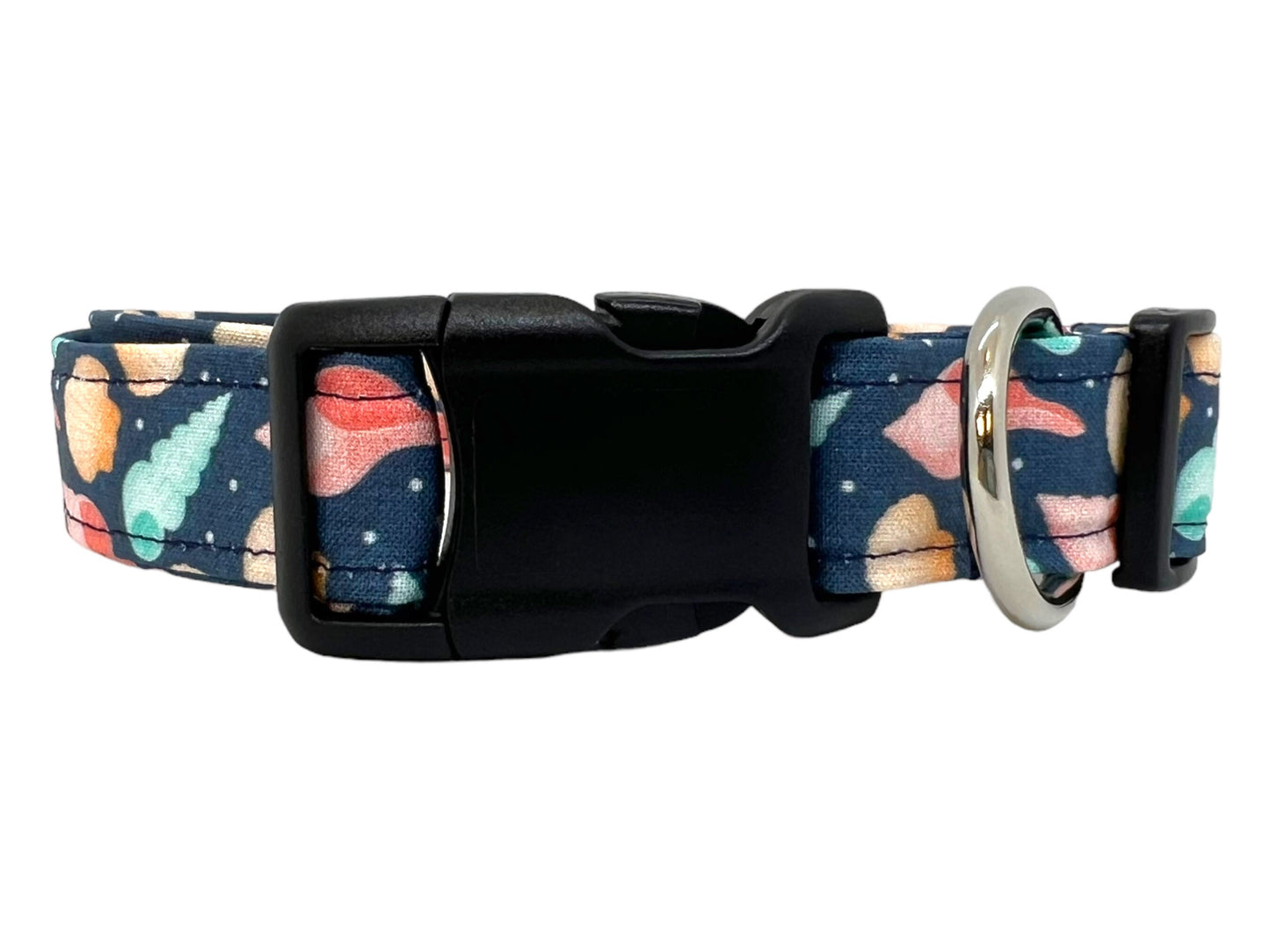 Seashell Dog Collar with Dog Collar Flower