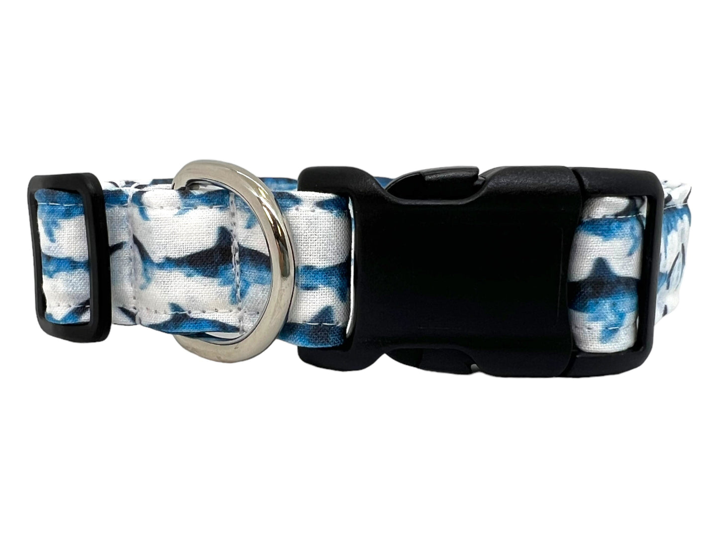 Shark Dog Collar with Flower