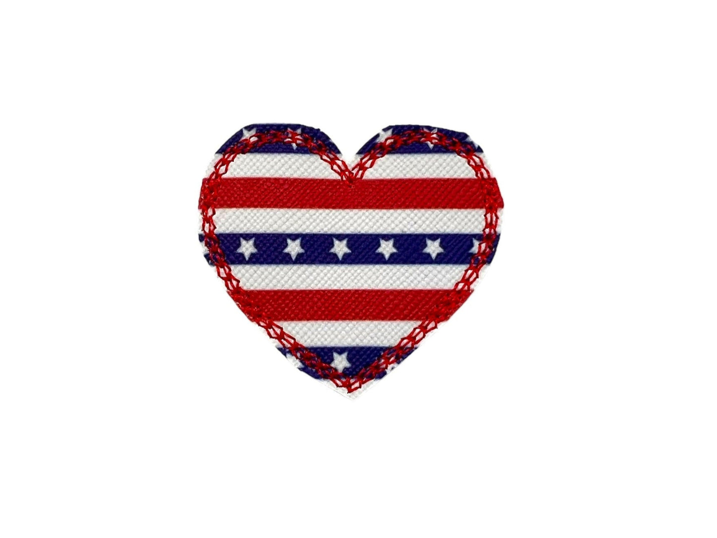 Stars and Stripe Heart Embellishment
