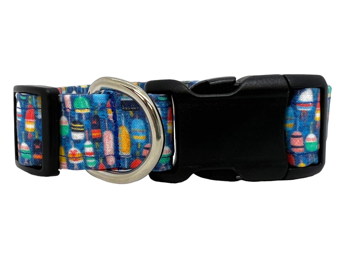 Lobster Buoy Dog Collar with Flower