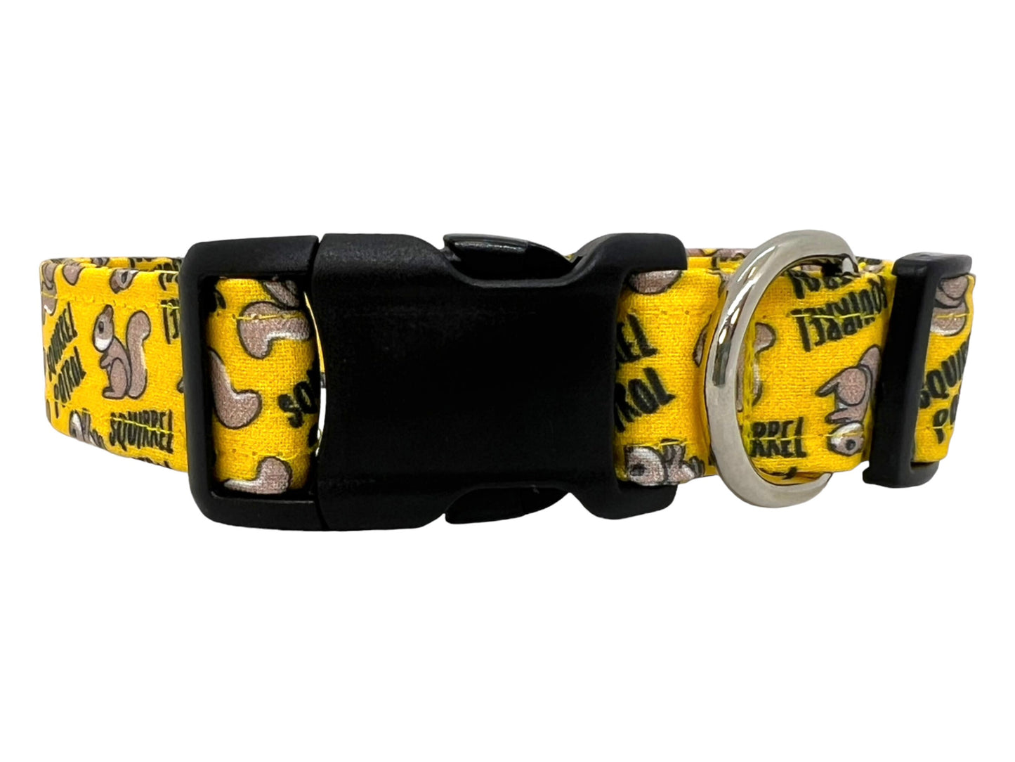 Squirrel Dog Collar with Flower