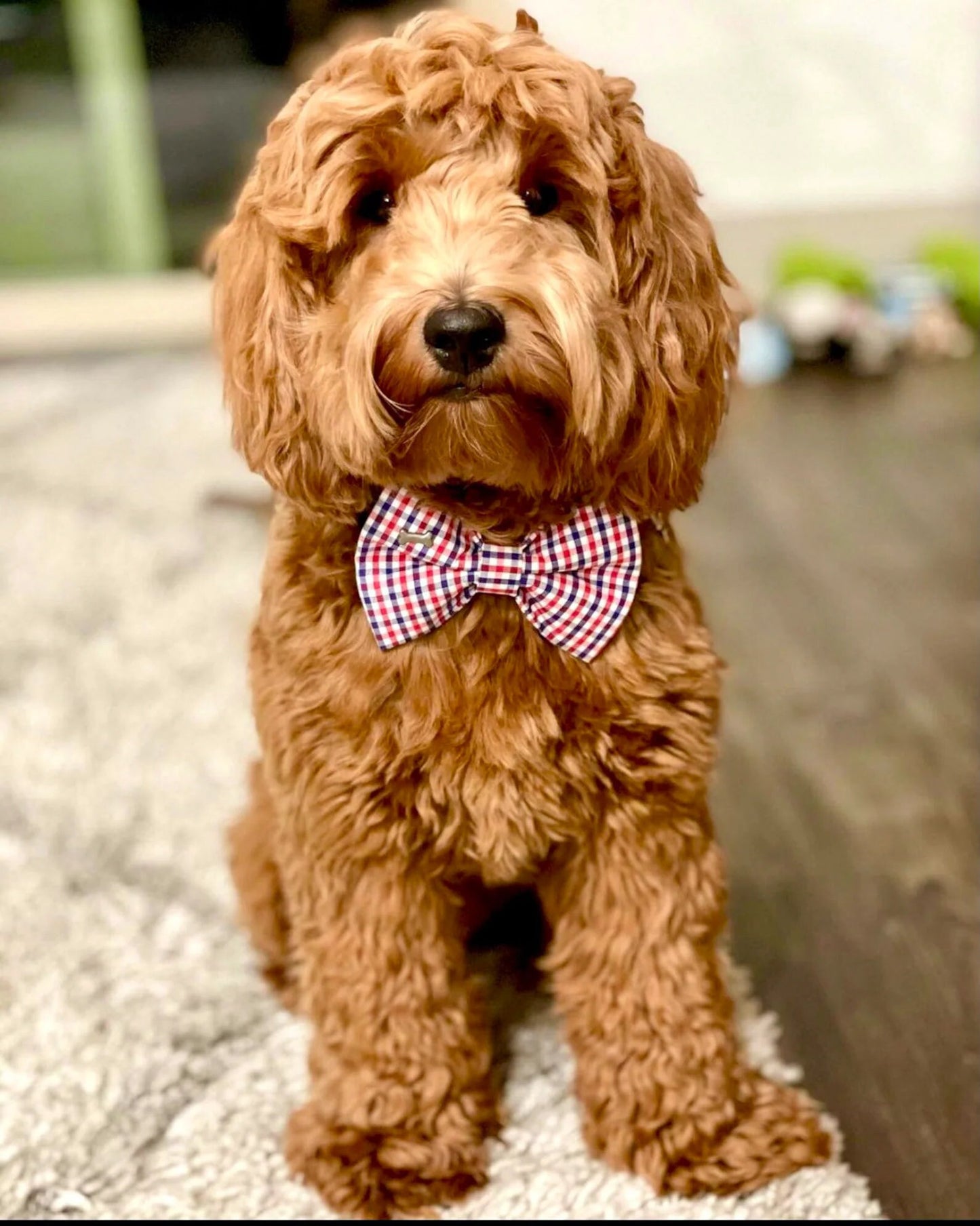 Patriotic Plaid Bow Tie