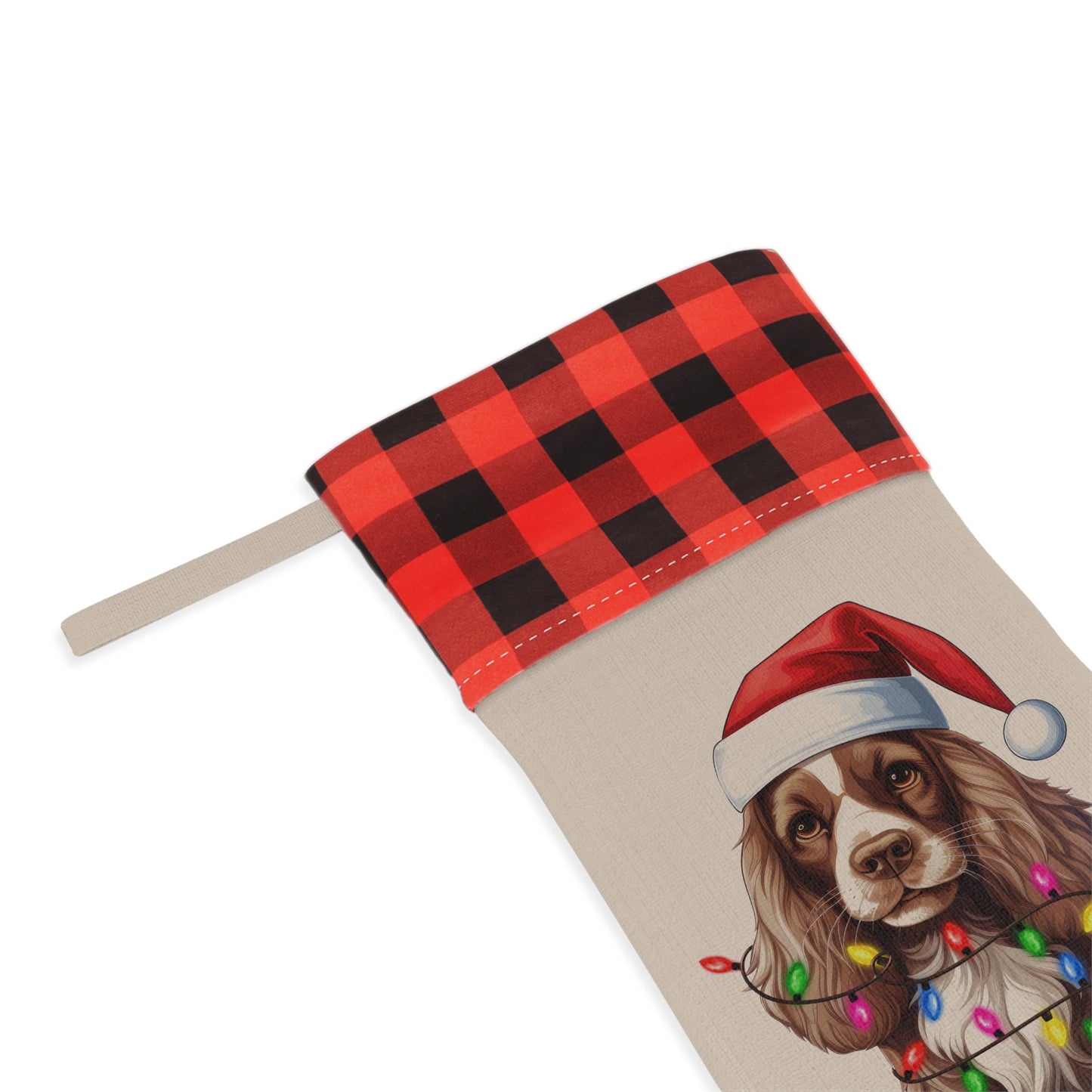 Personalized Cocker Spaniel Dog Christmas Stocking