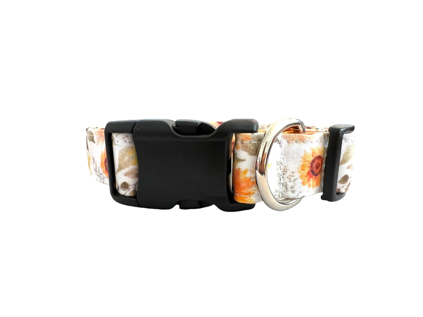 Watercolor Sunflower Dog Collar