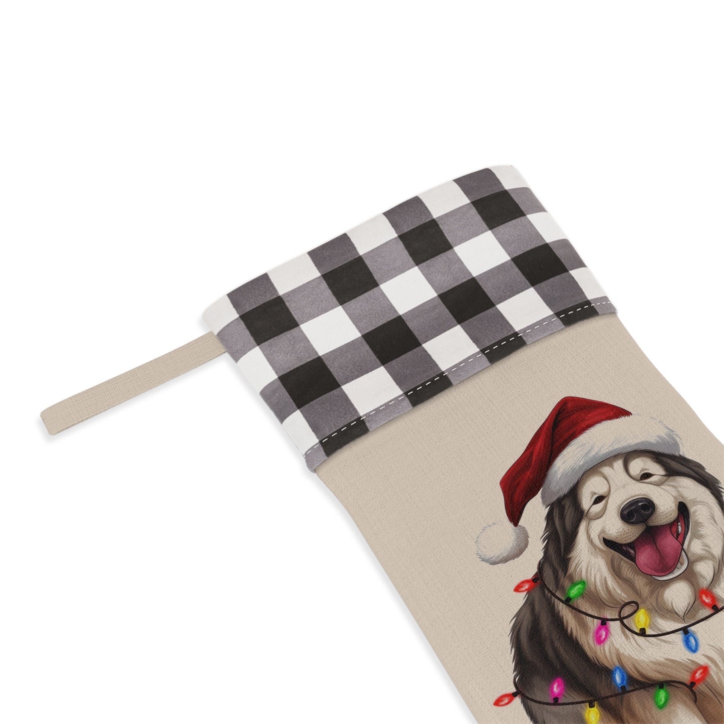 Personalized Alaskan Malamute Dog Christmas Stocking