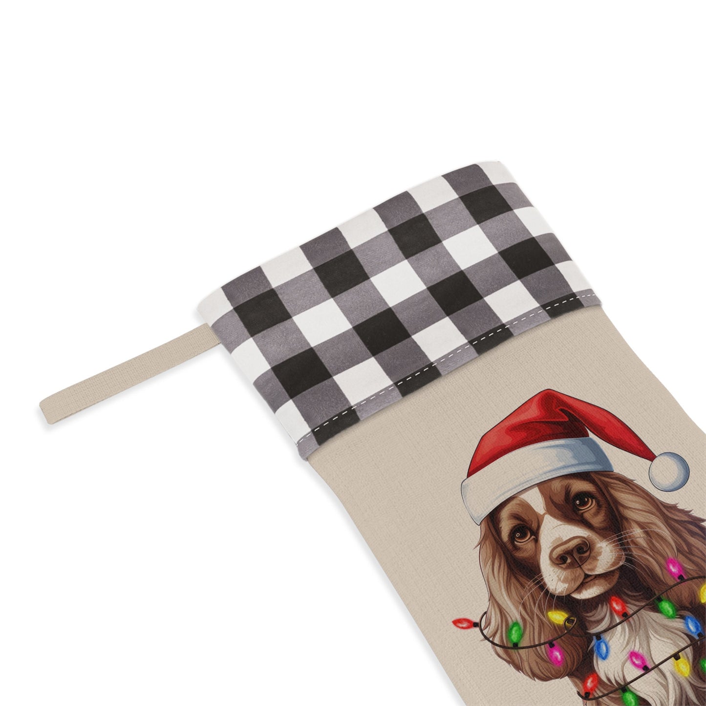 Personalized Cocker Spaniel Dog Christmas Stocking