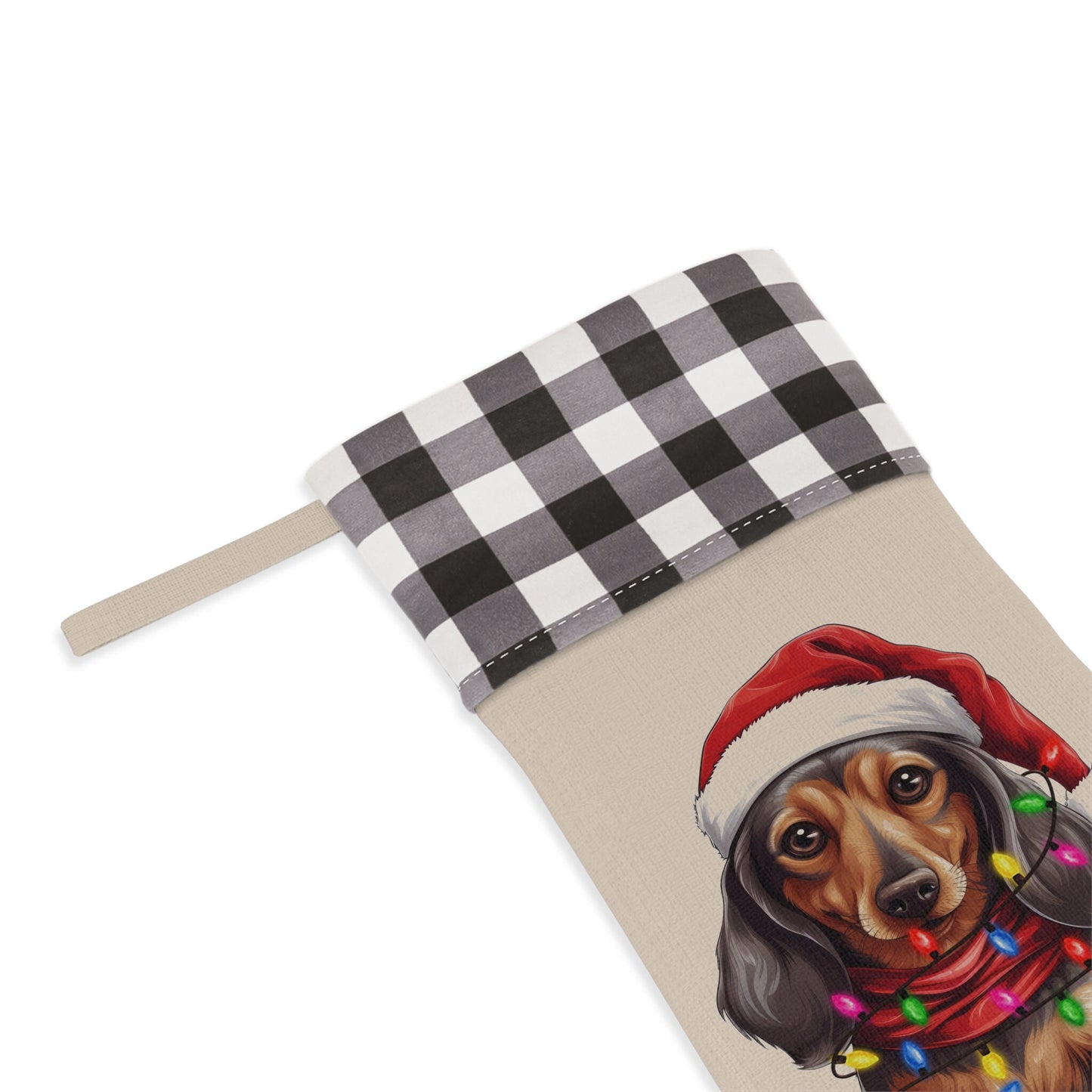 Personalized Dachshund Dog Christmas Stocking