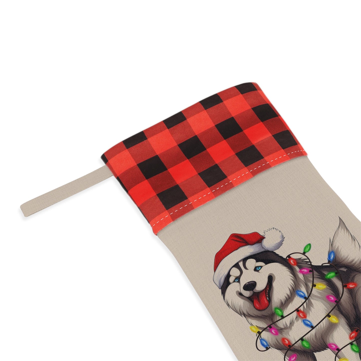 Personalized Siberian Husky Dog Christmas Stocking