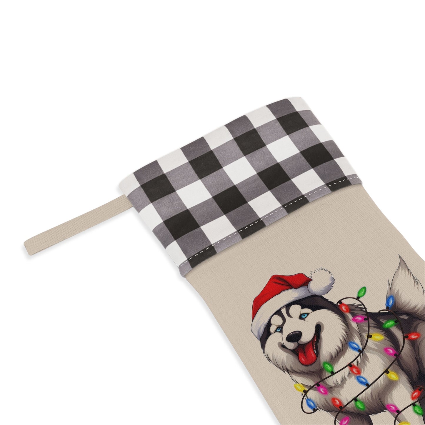 Personalized Siberian Husky Dog Christmas Stocking