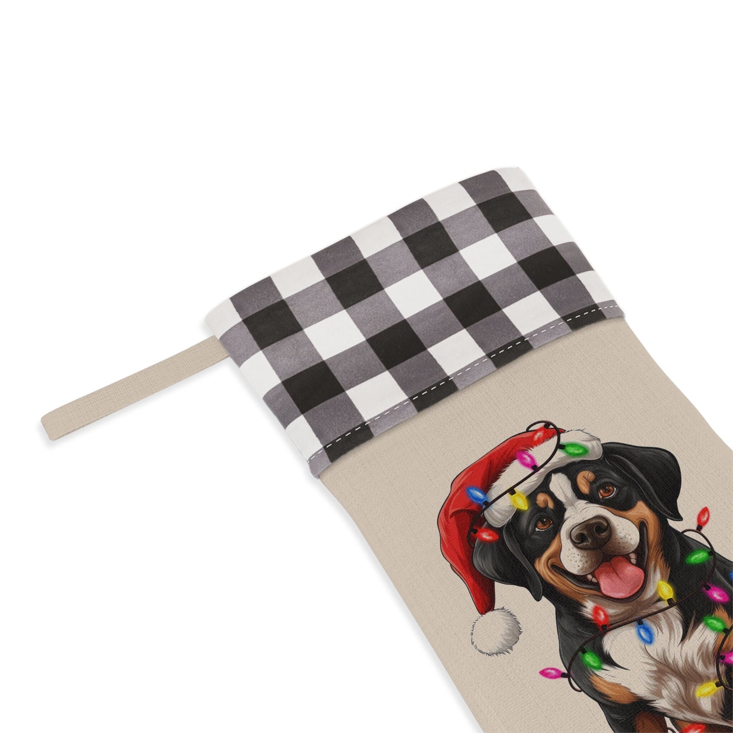 Personalized Greater Swiss Mountain Dog Christmas Stocking