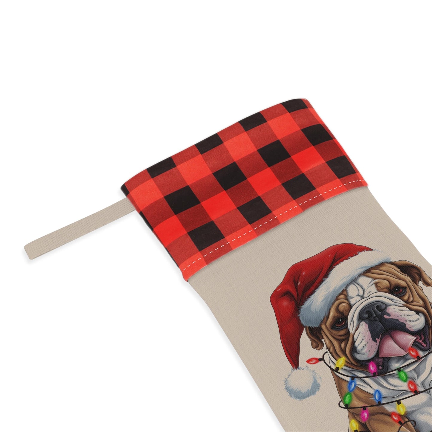Personalized Bulldog Christmas Stocking