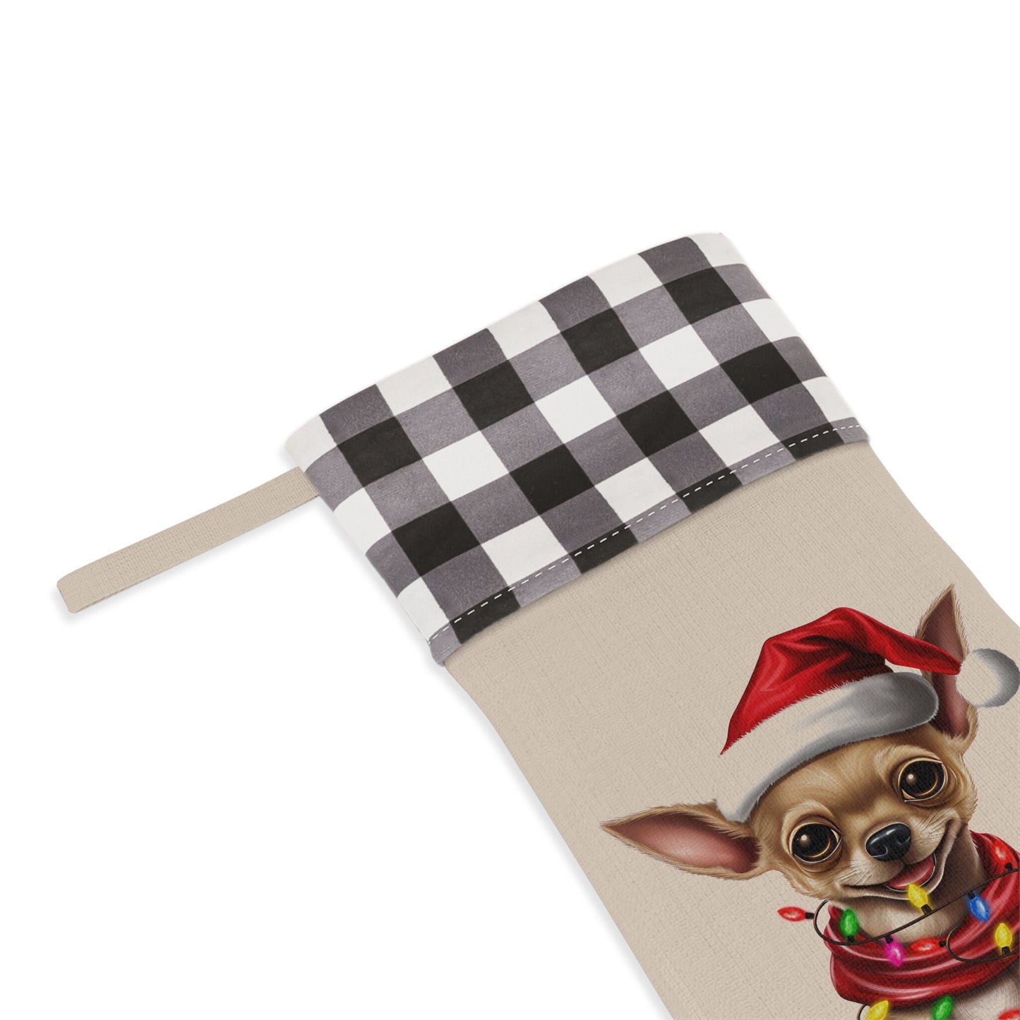 Personalized Chihuahua Dog Christmas Stocking