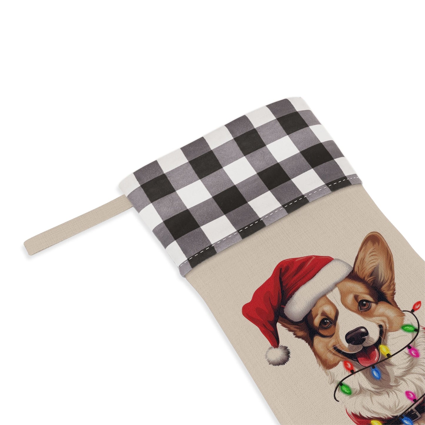 Personalized Corgi Dog Christmas Stocking