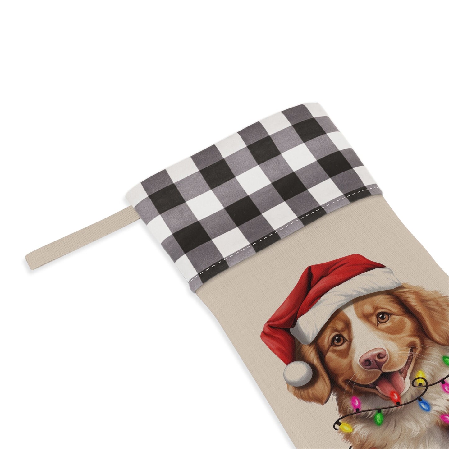 Personalized Nova Scotia Duck Tolling Retriever Dog Christmas Stocking
