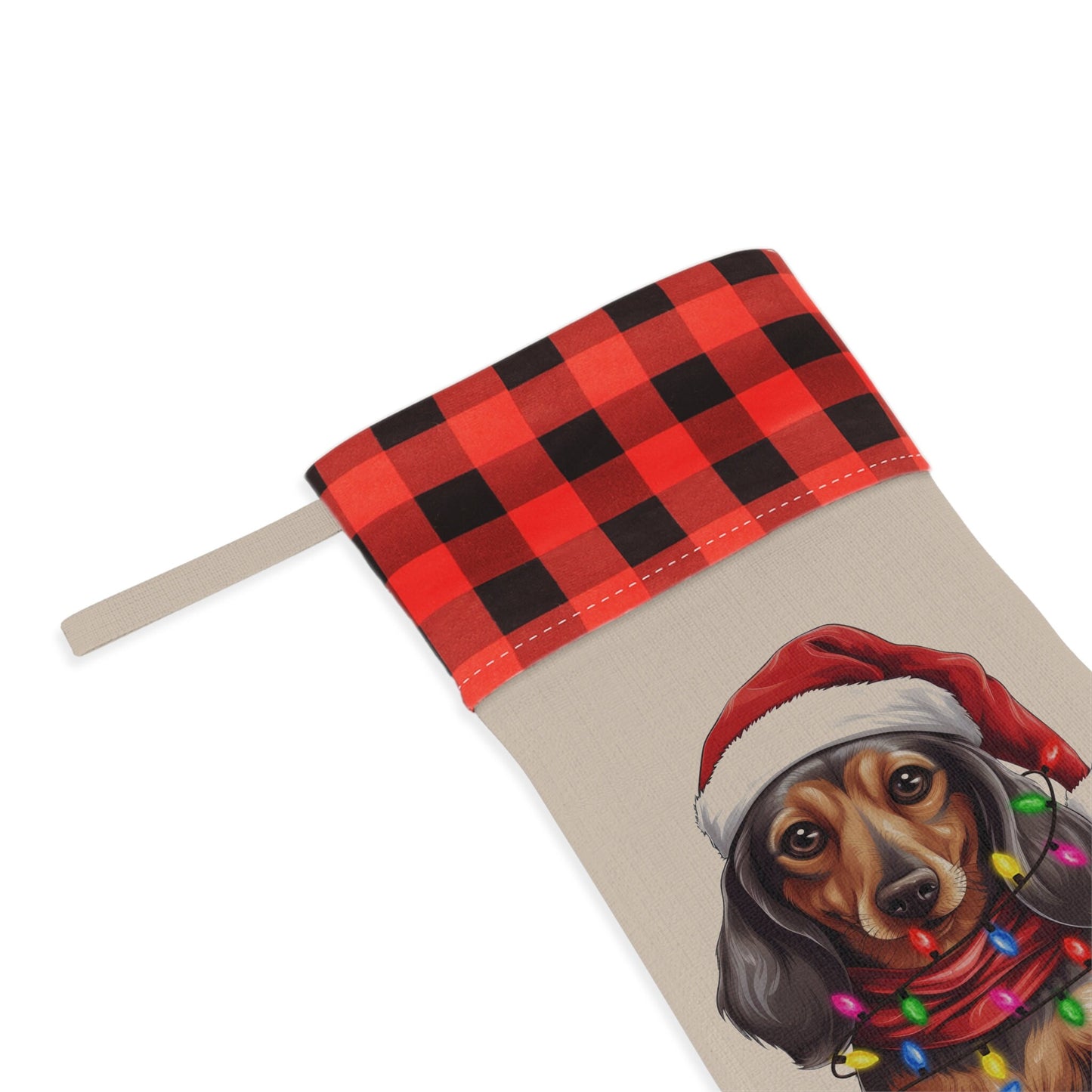 Personalized Dachshund Dog Christmas Stocking