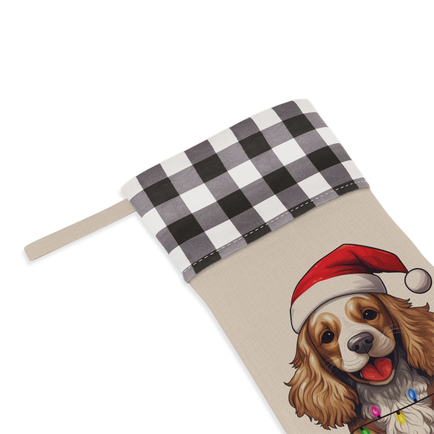 Personalized Cocker Spaniel Dog Christmas Stocking