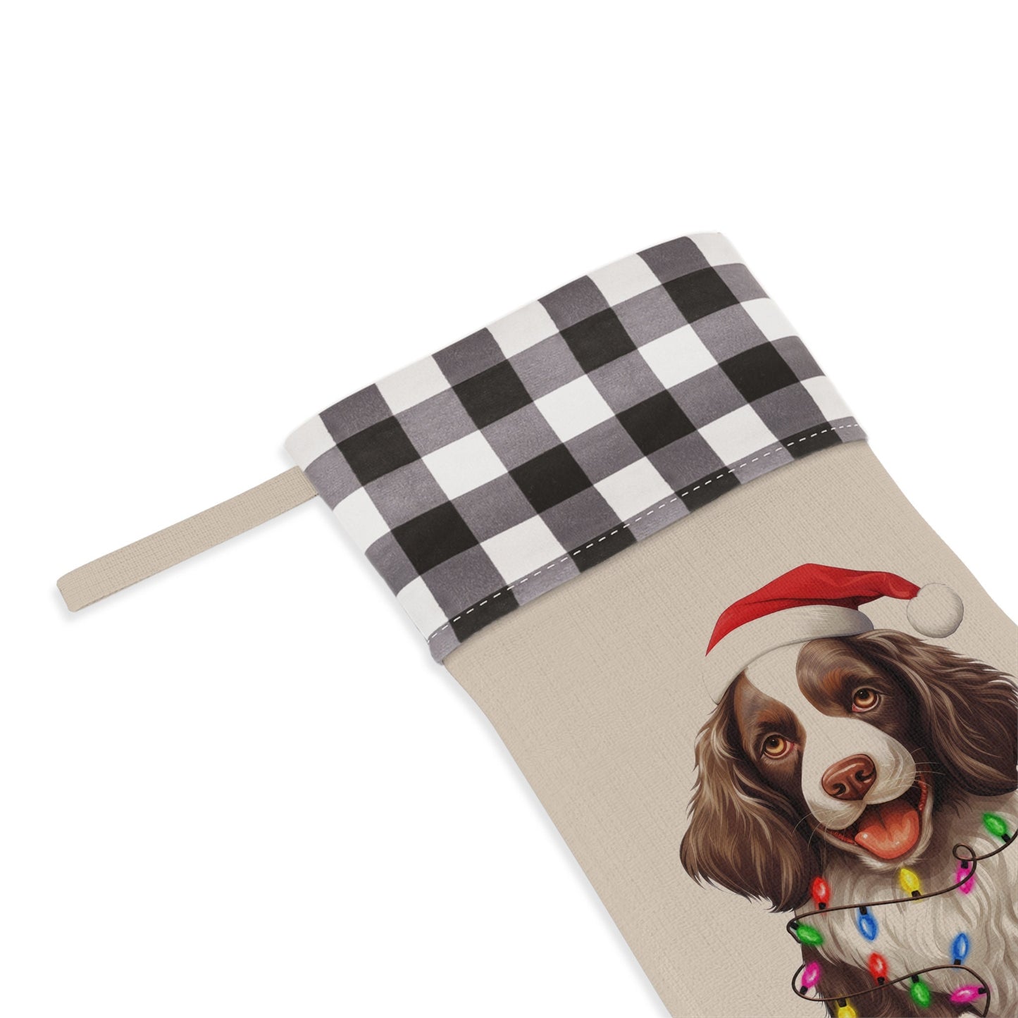 Personalized English Springer Spaniel Dog Christmas Stocking