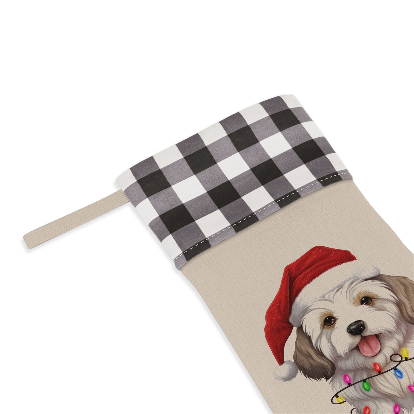 Personalized Coton De Tulear Dog Christmas Stocking