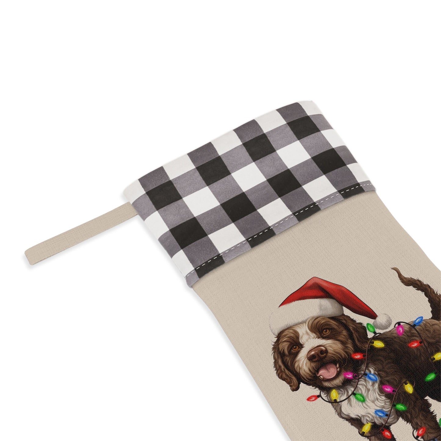 Personalized Lagotto Romagnolo Dog Christmas Stocking