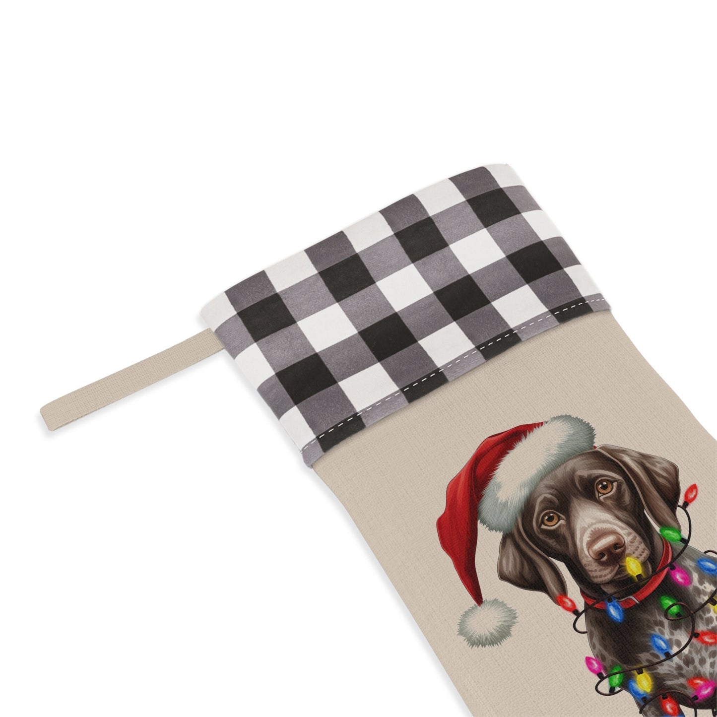 Personalized German Shorthaired Pointer Dog Christmas Stocking