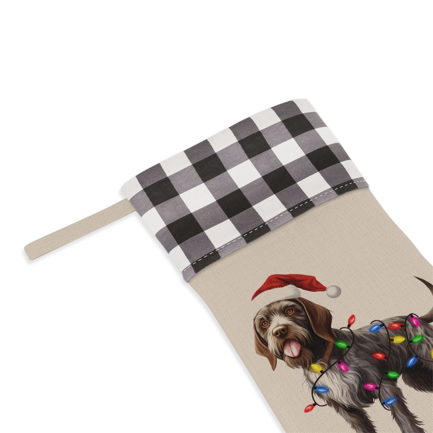 Personalized German Wirehaired Pointer Dog Christmas Stocking