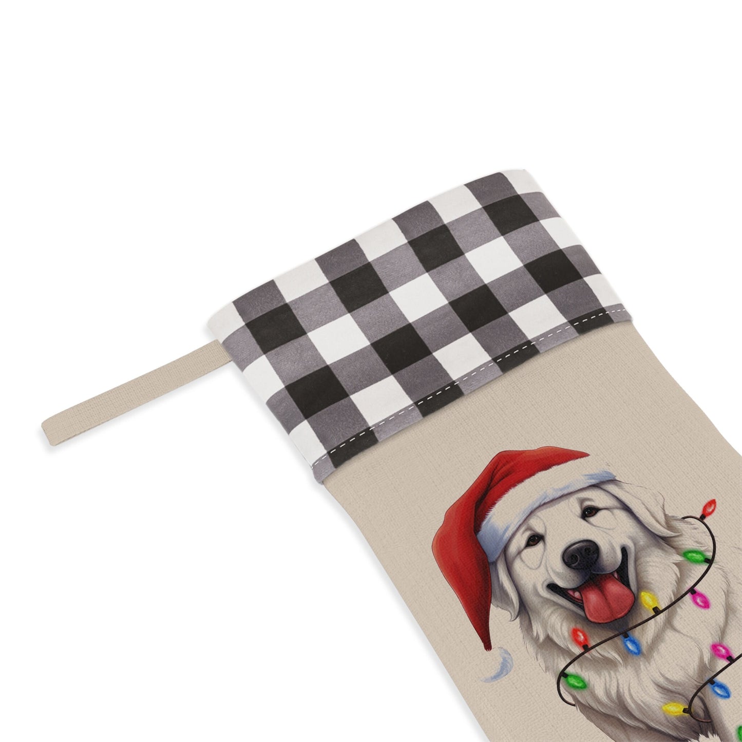 Personalized Great Pyrenees Dog Christmas Stocking