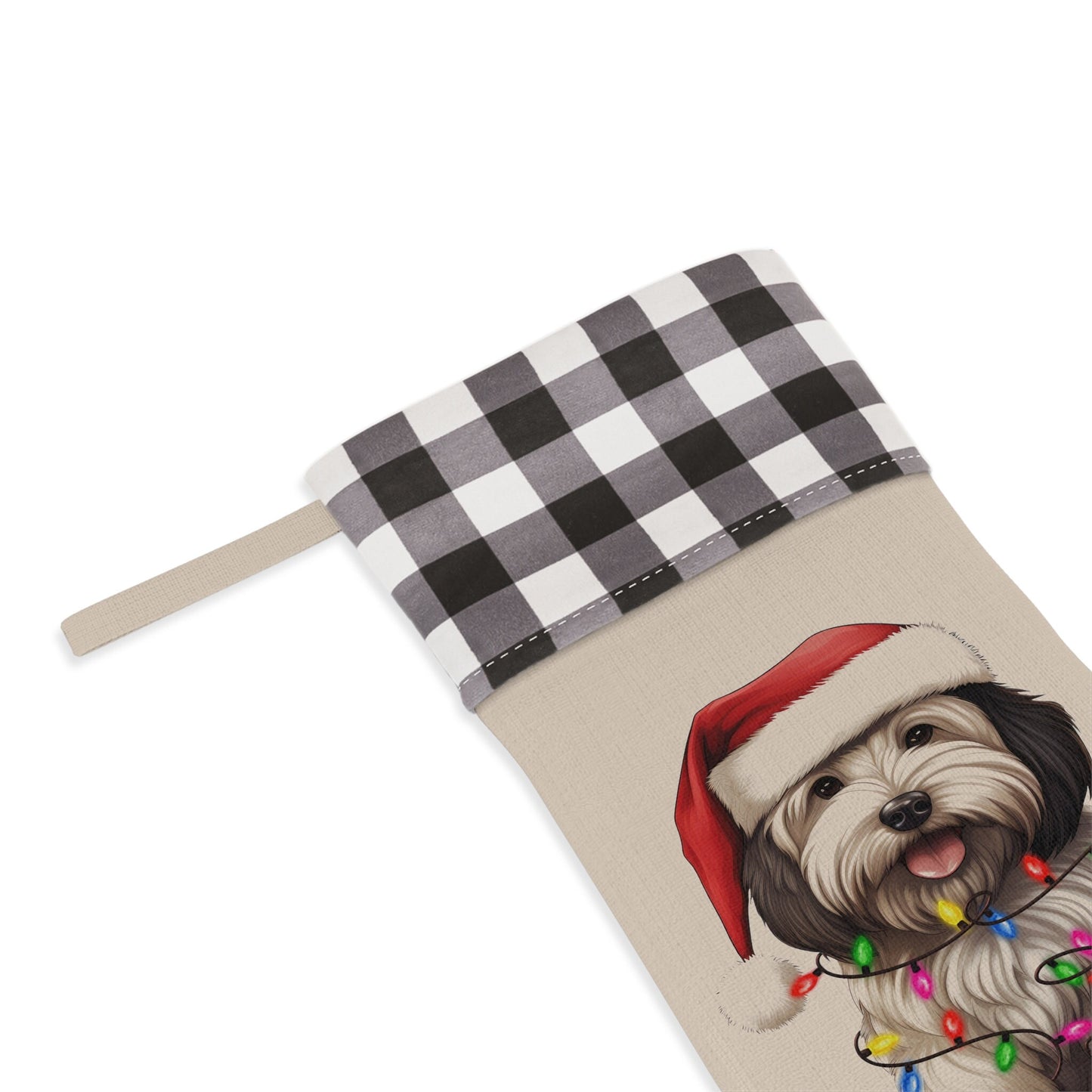 Personalized Havanese Dog Christmas Stocking